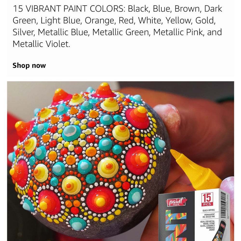 PaintMark Quick Dry Paint Pens-Write On Anything Oil Based Paint Markers 15 pk - Picture 7 of 9